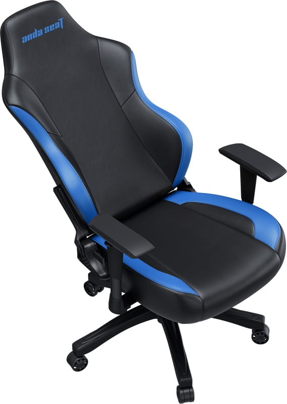 Кресло для геймеров Anda Seat Luna Size L PVC Black/Blue (AD18-48-BS-PV)