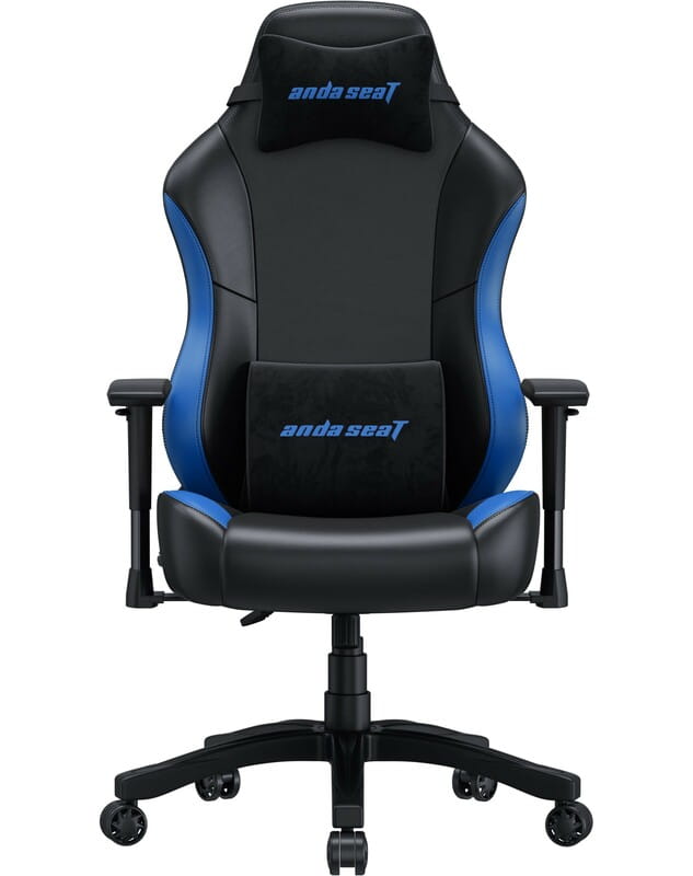 Кресло для геймеров Anda Seat Luna Size L PVC Black/Blue (AD18-48-BS-PV)