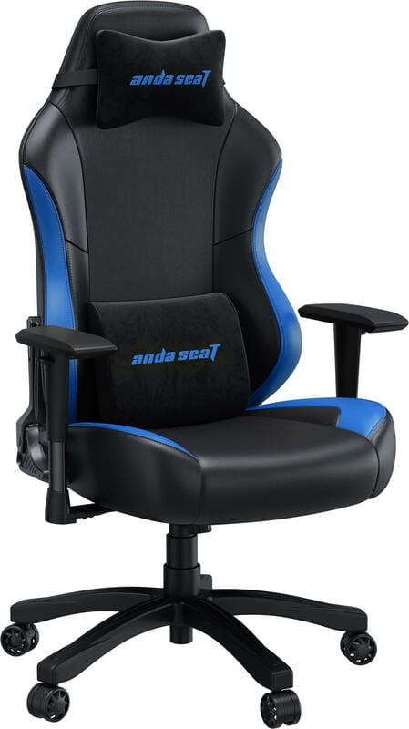 Крісло для геймерів Anda Seat Luna Size L PVC Black/Blue (AD18-48-BS-PV)