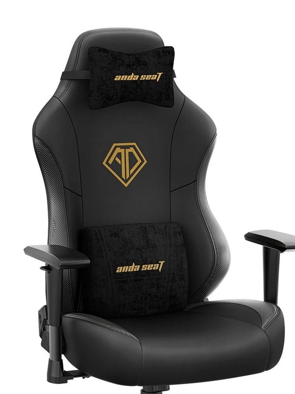 Крісло для геймерів Anda Seat Phantom 3 Size L Black/Gold (AD18Y-06-B-PV/C)