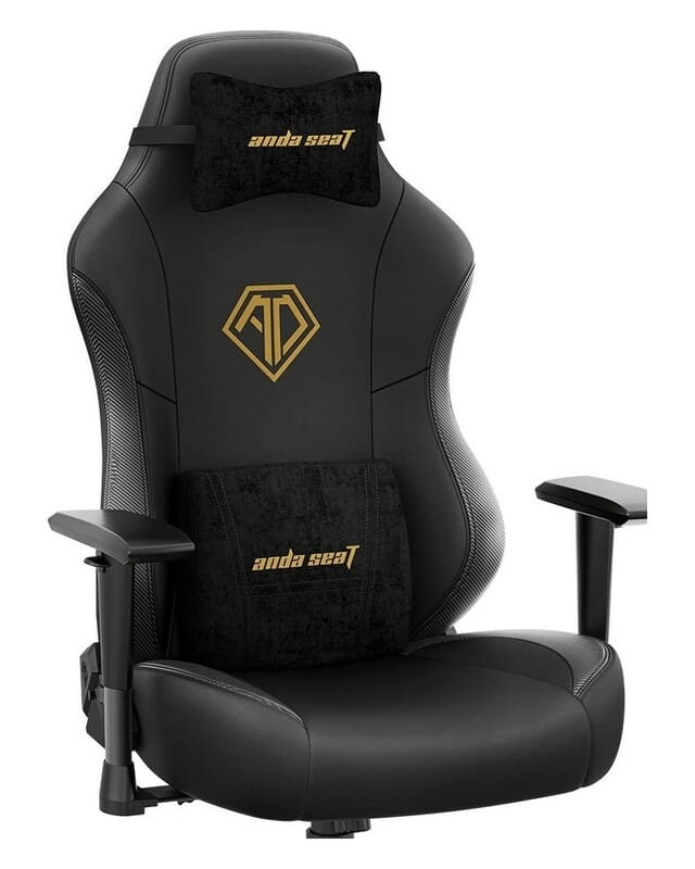 Крісло для геймерів Anda Seat Phantom 3 Size L Black/Gold (AD18Y-06-B-PV/C)