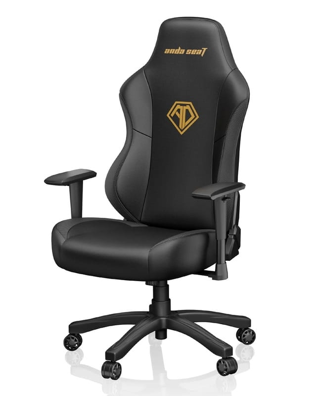 Крісло для геймерів Anda Seat Phantom 3 Size L Black/Gold (AD18Y-06-B-PV/C)