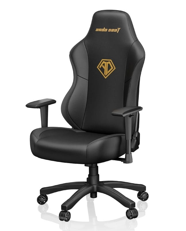 Кресло для геймеров Anda Seat Phantom 3 Size L Black/Gold (AD18Y-06-B-PV/C)