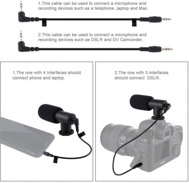 Комплект блогера Puluz PKT3094B 4в1 (свет, крепление, держатель для телефона, микрофон)