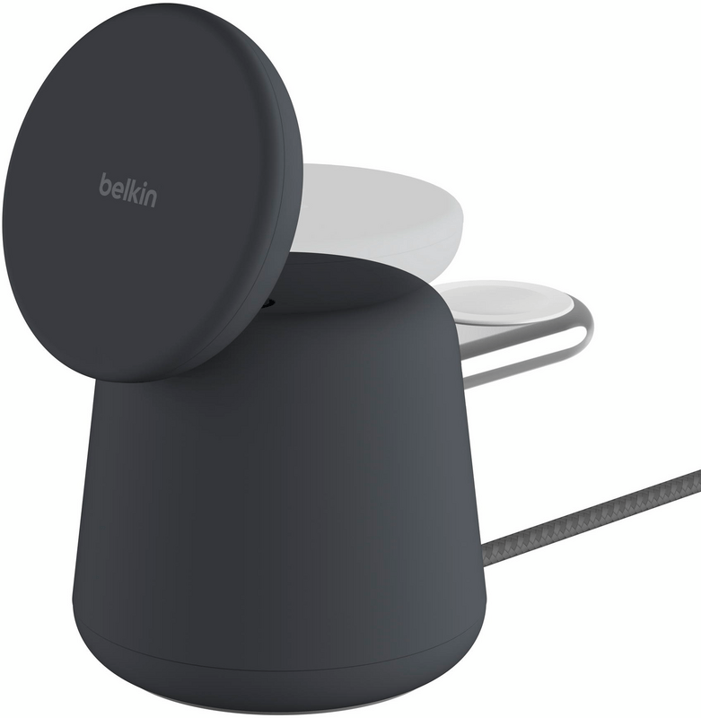 Безпровідний зарядний пристрій Belkin MagSafe 2in1 Charcoal Mass (WIZ020VFH36)