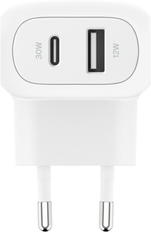 Мережевий зарядний пристрій Belkin Home Charger 42W PD White (WCB009VFWH)