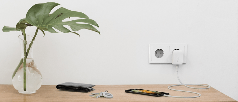 Мережевий зарядний пристрій Belkin Home Charger 30W + кабель Type-C (WCA005VF1MWH-B6)