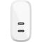 Фото - Мережевий зарядний пристрій Belkin Boost Up Wall Charger 40W PD White (WCB006VFWH) | click.ua