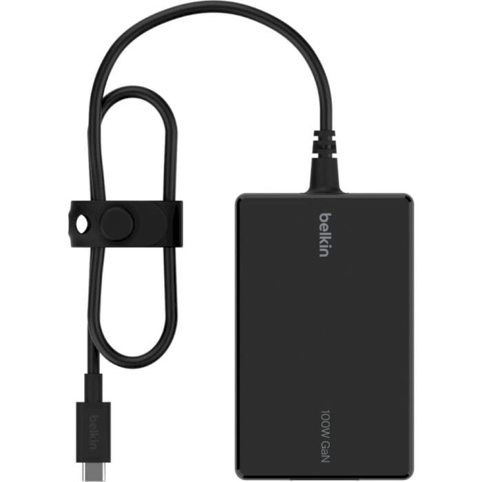Мережевий зарядний пристрій Belkin USB-C Core GaN 100W Black (INC016VFBK)