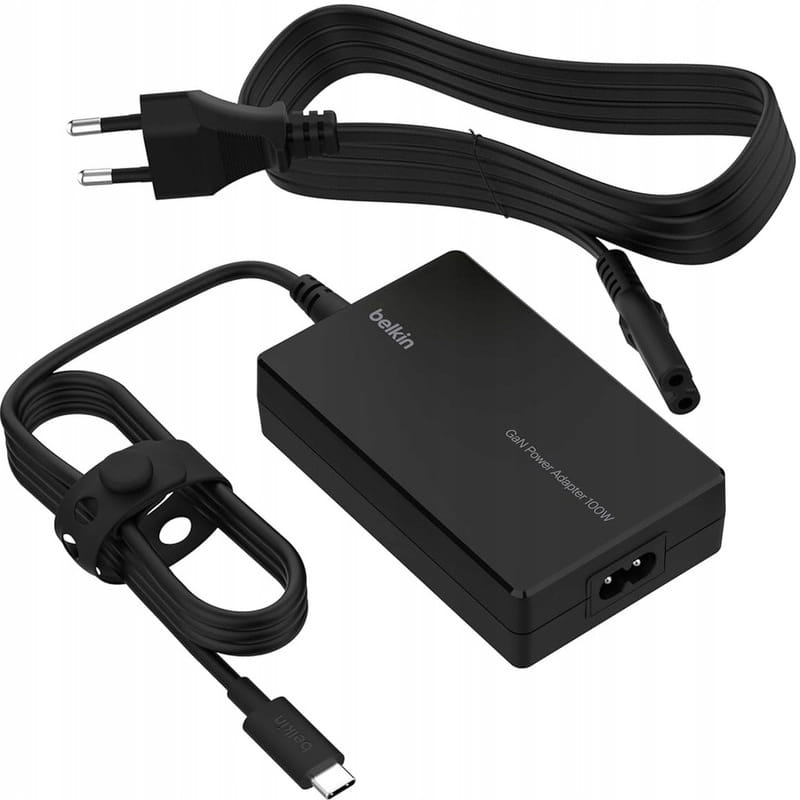 Мережевий зарядний пристрій Belkin USB-C Core GaN 100W Black (INC016VFBK)