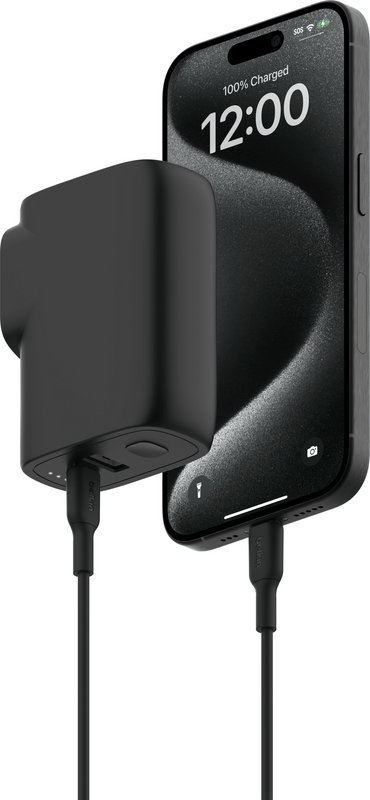 Мережевий зарядний пристрій Belkin Boost Up Charge 25W + PowerBank 5000mAh Black (BPZ003BT1MBK-B6)