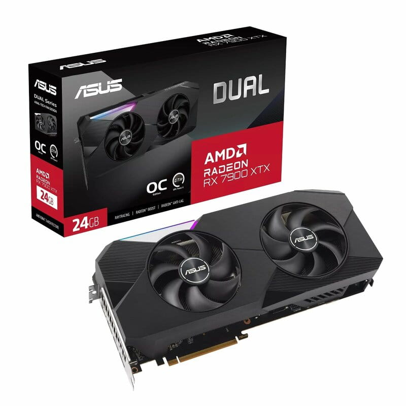 Відеокарта AMD Radeon RX 7900 XTX 24GB GDDR6 Dual OC Asus (DUAL-RX7900XTX-O24G)