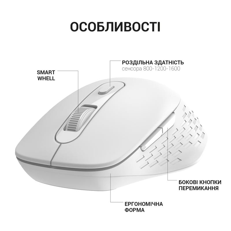 Миша бездротова OfficePro M230W White