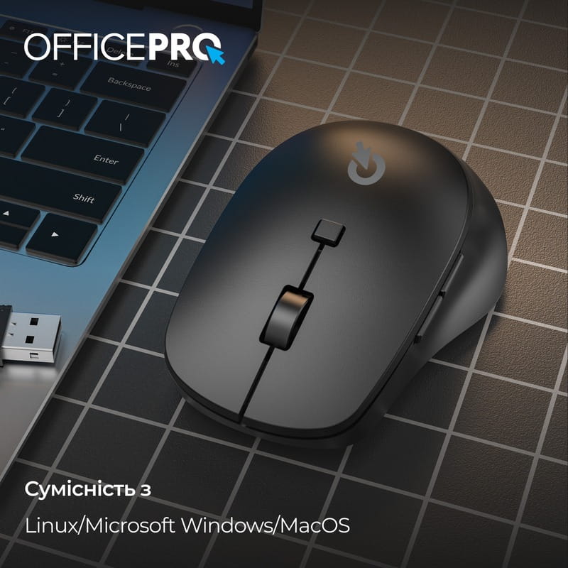 Миша бездротова OfficePro M305B Black