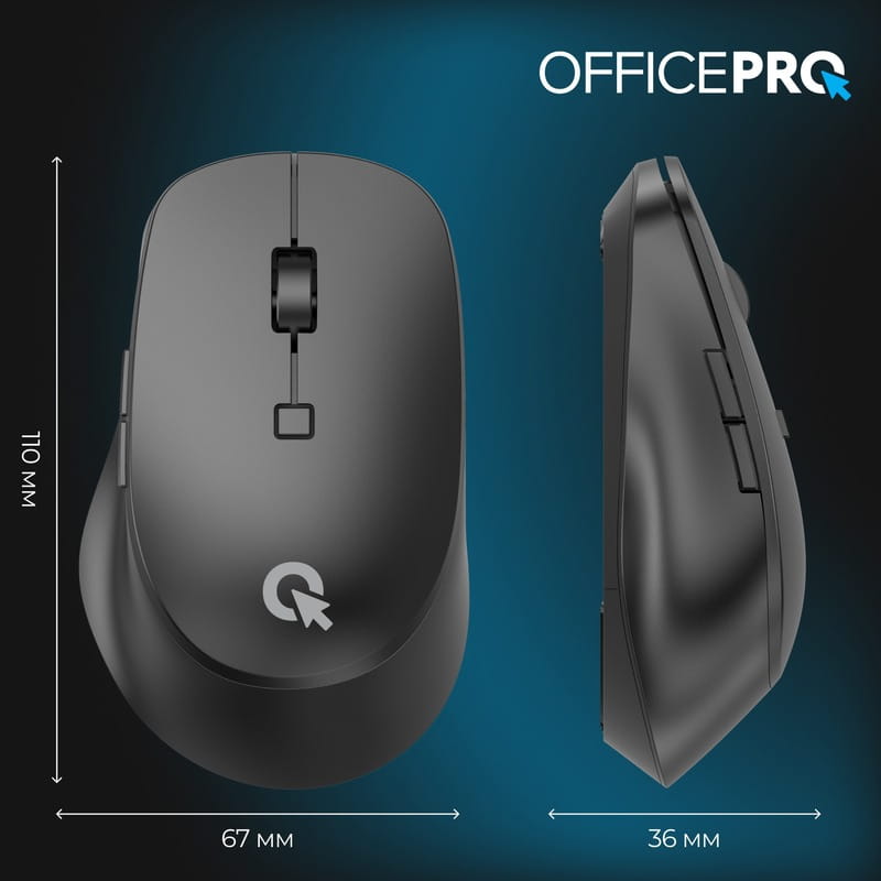 Мышь беспроводная OfficePro M305B Black
