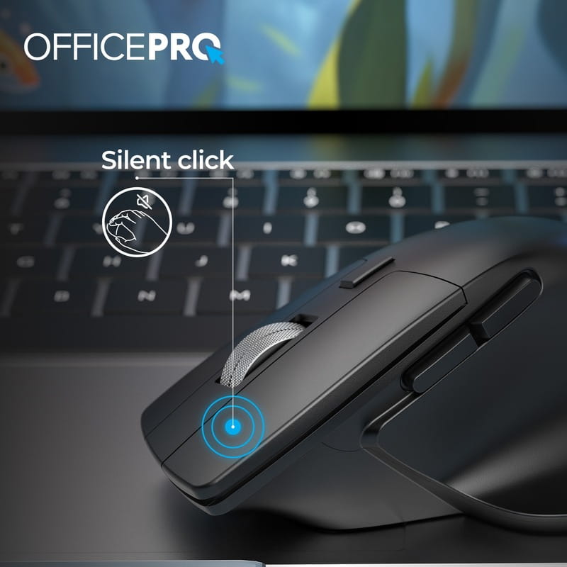 Мышь беспроводная OfficePro M395B Black