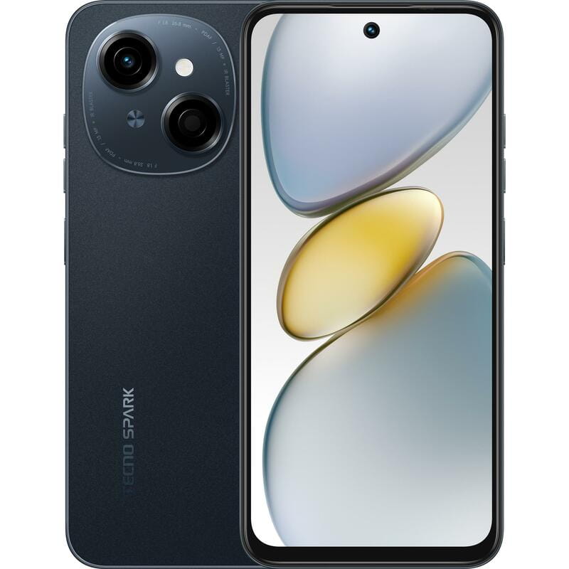 Смартфон Tecno Spark Go 1 (KL4) 4/64GB Startrail Black (4894947036439)