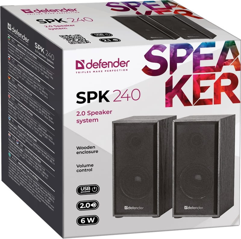 Акустическая система Defender SPK-240 Black (65224)