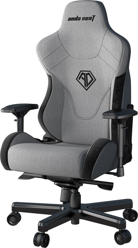 Кресло для геймеров Anda Seat T-Pro 2 Size XL Linen Grey/Black (AD12XLLA-01-GB-F)