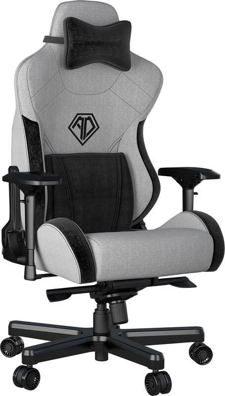 Кресло для геймеров Anda Seat T-Pro 2 Size XL Linen Grey/Black (AD12XLLA-01-GB-F)