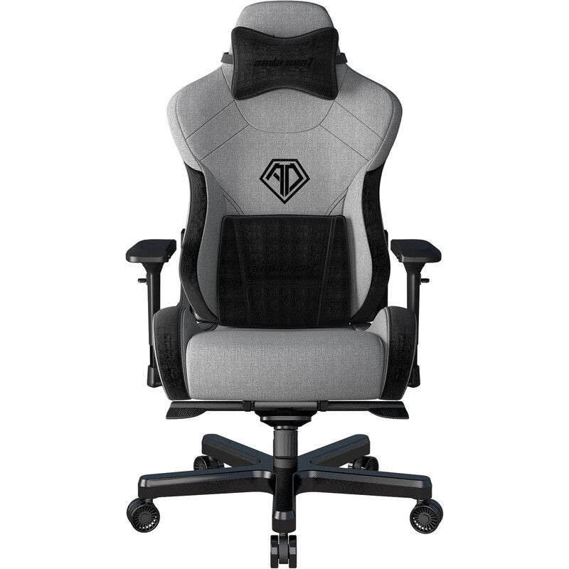 Кресло для геймеров Anda Seat T-Pro 2 Size XL Linen Grey/Black (AD12XLLA-01-GB-F)