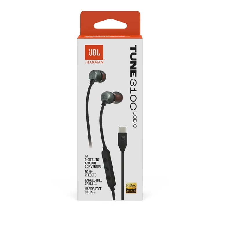 Гарнитура JBL Tune 310C Black (JBLT310CBLK)