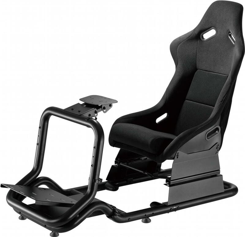 Крісло-кокпіт з кріпленням для керма та педалей GamePro RS167 Black