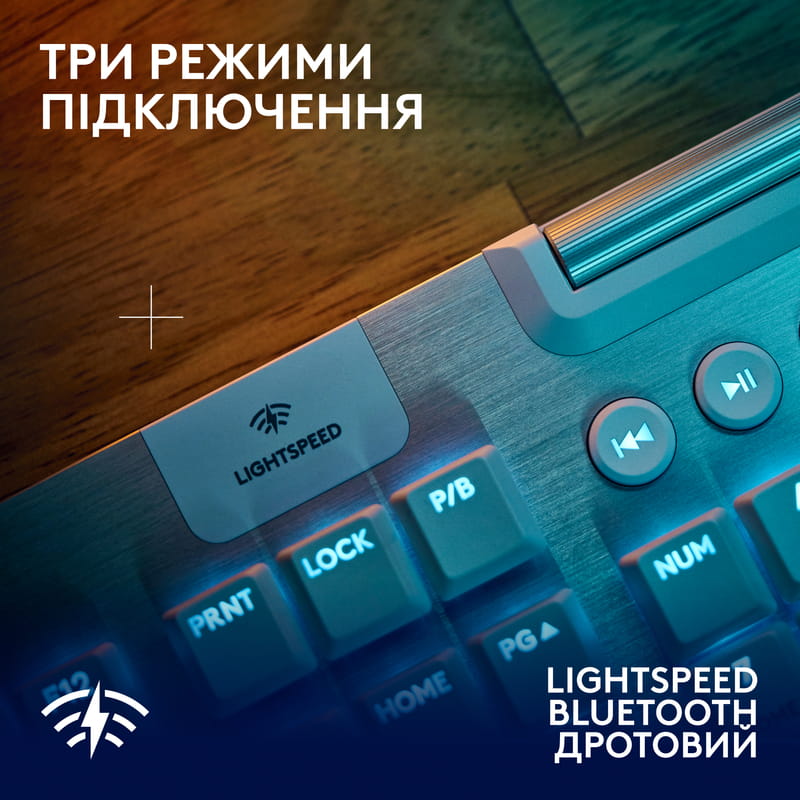 Клавиатура беспроводная Logitech G915 X Lightspeed Wireless Tactile White (920-012690)