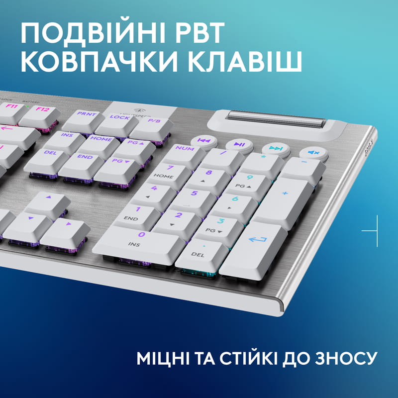 Клавиатура беспроводная Logitech G915 X Lightspeed Wireless Tactile White (920-012690)