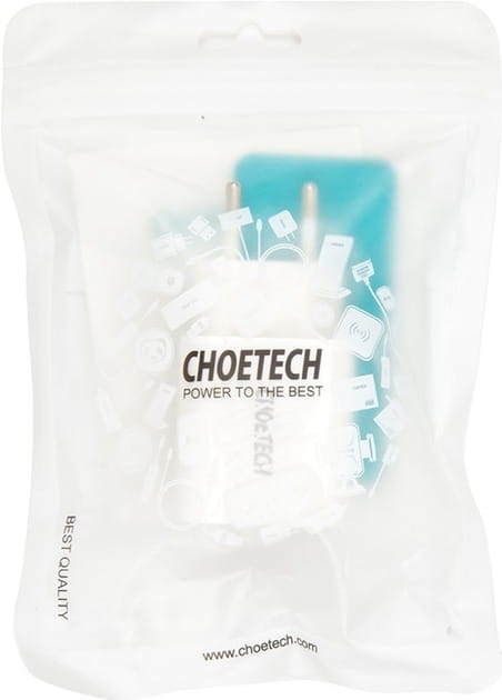 Мережевий зарядний пристрій Choetech USB Type-A 18W QC3.0 White (Q5003)