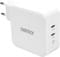 Фото - Сетевое зарядное устройство Choetech GaN 2хUSB Type-C PD100W White (PD6008) | click.ua