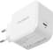 Фото - Сетевое зарядное устройство Choetech GaN USB Type-C 45W PD 3.0 QC 3.0 PPS White (PD8007) | click.ua