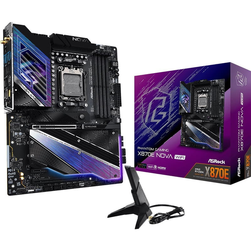 Материнская плата ASRock X870E Nova WiFi Socket AM5