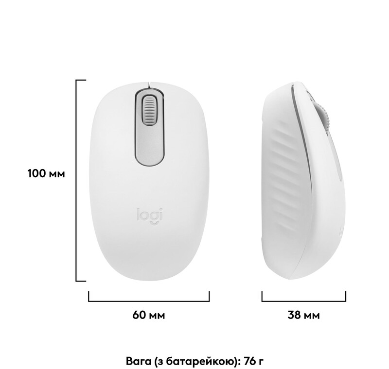 Миша бездротова Logitech M196 Off White (910-007460)