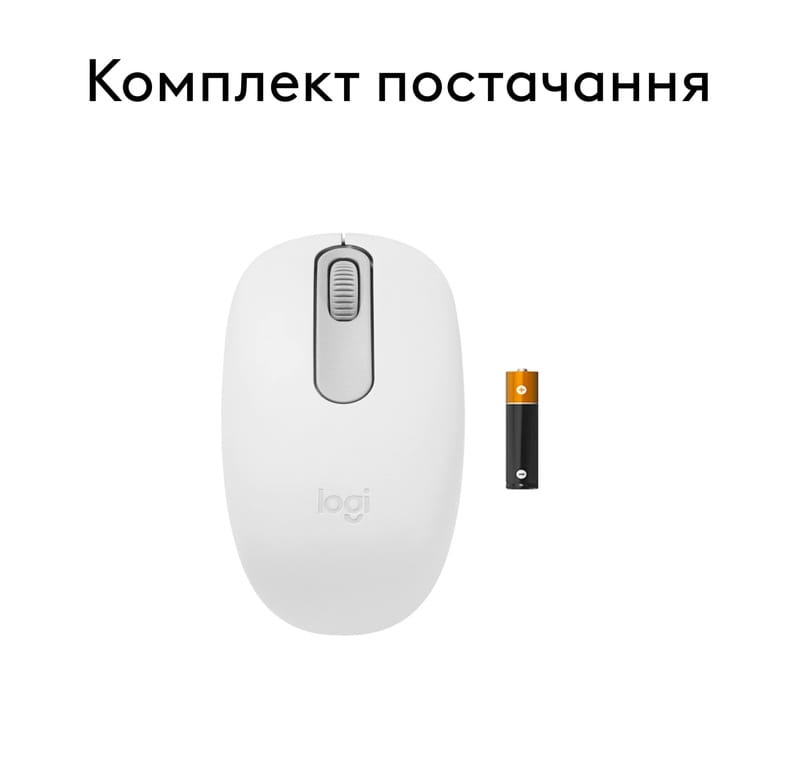 Миша бездротова Logitech M196 Off White (910-007460)