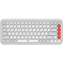 Клавiатура бездротова Logitech Pop Icon Keys Off White (920-013072)