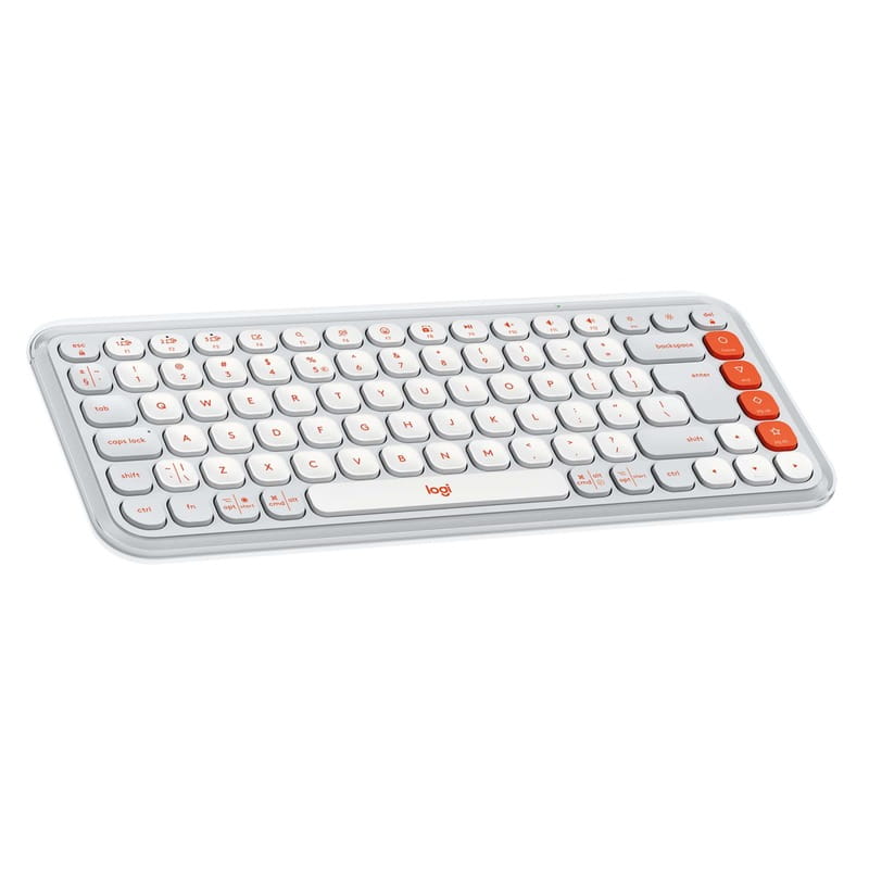 Клавиатура беспроводная Logitech Pop Icon Keys Off White (920-013072)