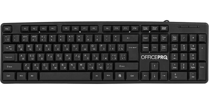 Клавіатура OfficePro SK166 Black