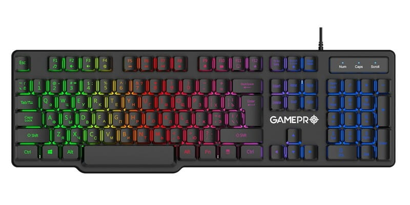 Клавіатура GamePro GK380 RGB Black