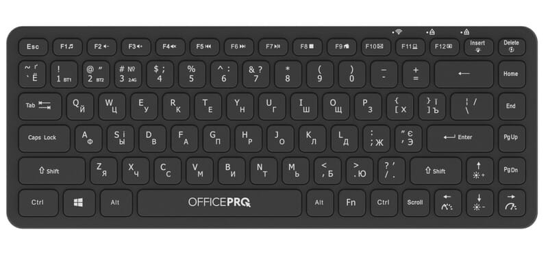 Клавиатура беспроводная OfficePro SK790B Bluetooth Black