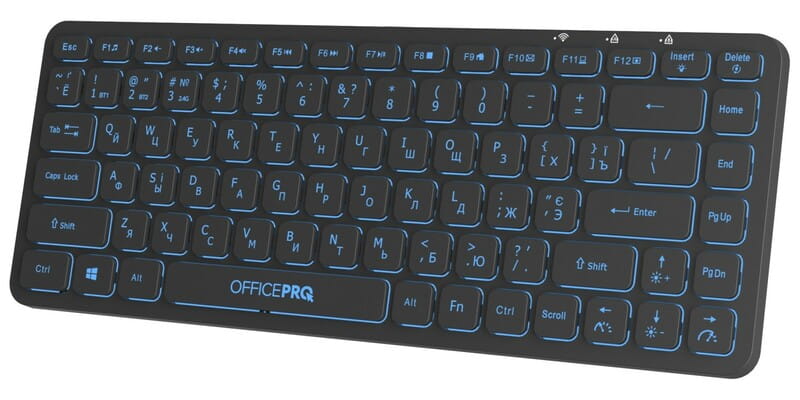 Клавіатура бездротова OfficePro SK790B Bluetooth Black