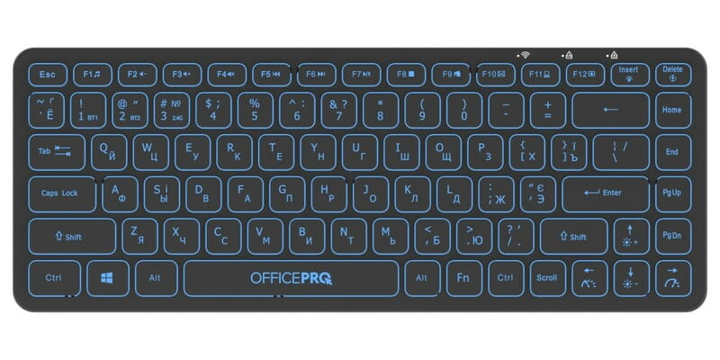 Клавиатура беспроводная OfficePro SK790B Bluetooth Black