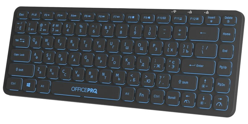 Клавиатура беспроводная OfficePro SK790B Bluetooth Black