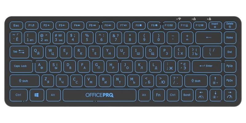 Клавіатура бездротова OfficePro SK790B Bluetooth Black