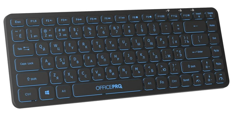 Клавіатура бездротова OfficePro SK790B Bluetooth Black