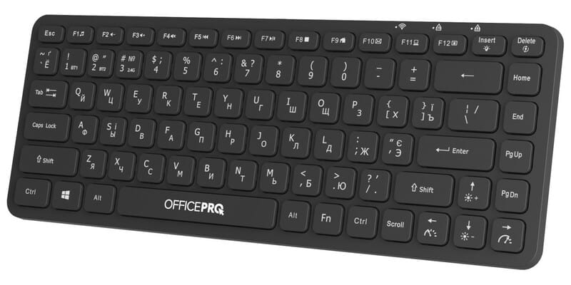 Клавіатура бездротова OfficePro SK790B Bluetooth Black