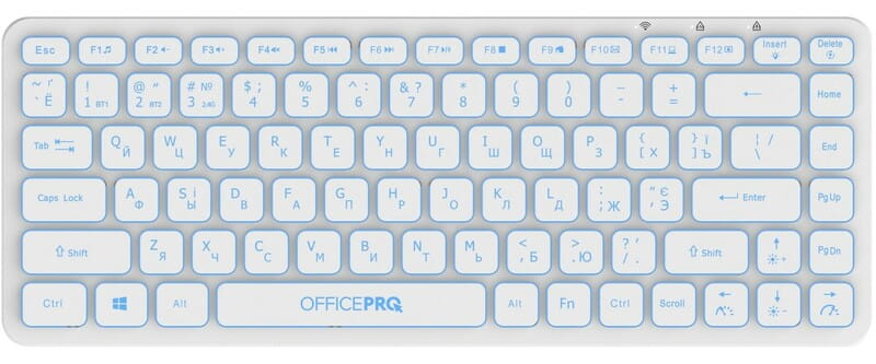 Клавіатура бездротова OfficePro SK790W Bluetooth White