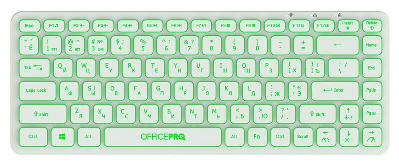 Клавіатура бездротова OfficePro SK790W Bluetooth White