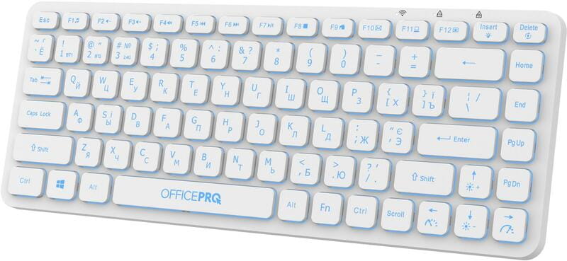 Клавіатура бездротова OfficePro SK790W Bluetooth White