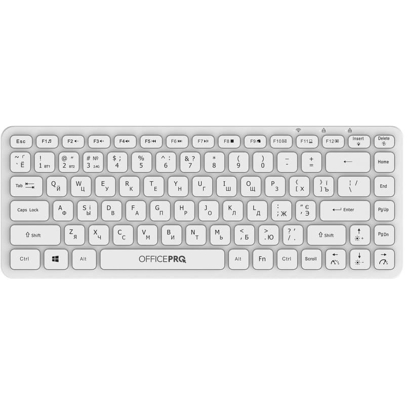 Клавіатура бездротова OfficePro SK790W Bluetooth White